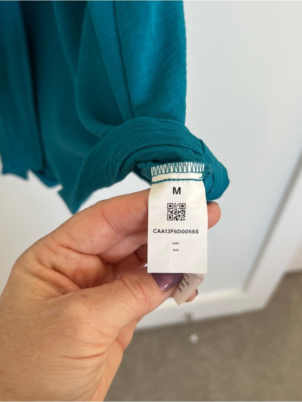 NWT Cupshe Teal Sleeveless V-Neck Button Romper with Tie Waist - Picture 6 of 12